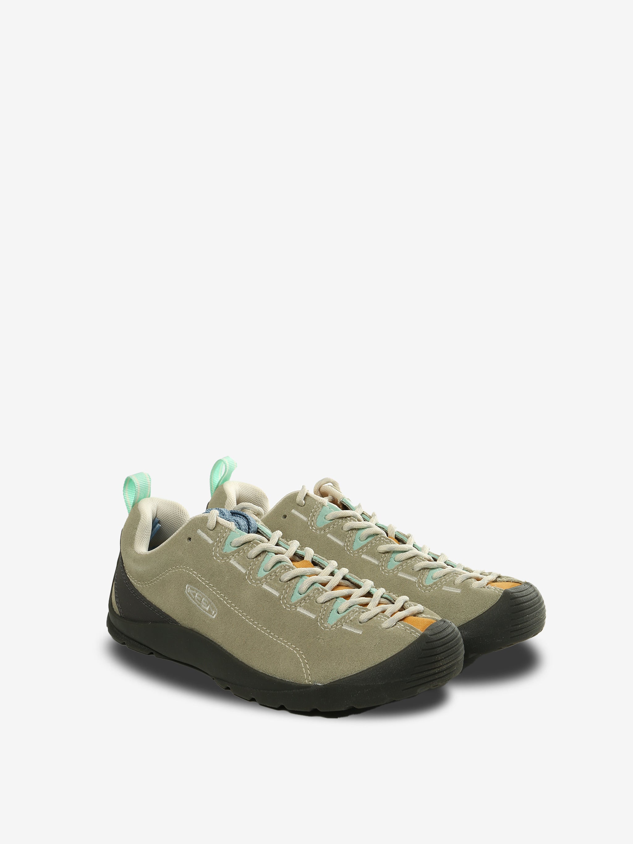 Green sneakers, side view