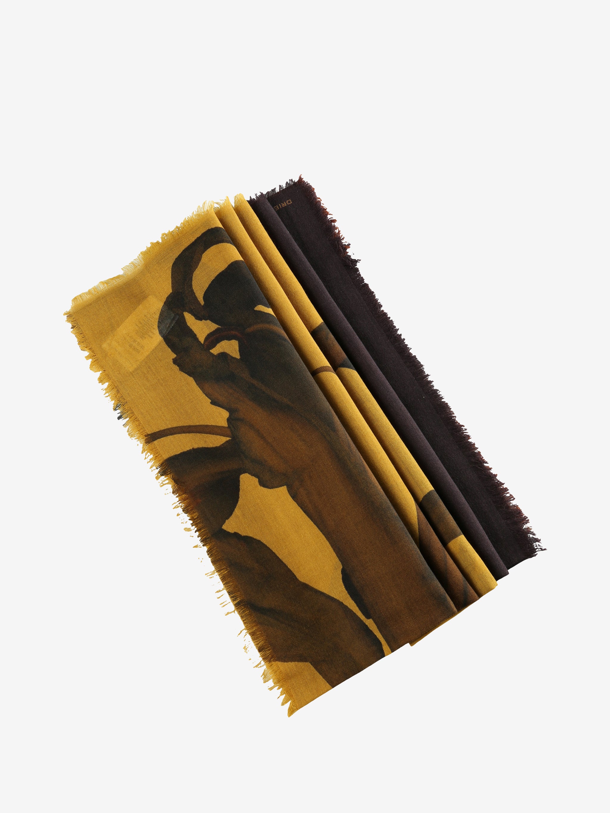 Brown scarf, front view