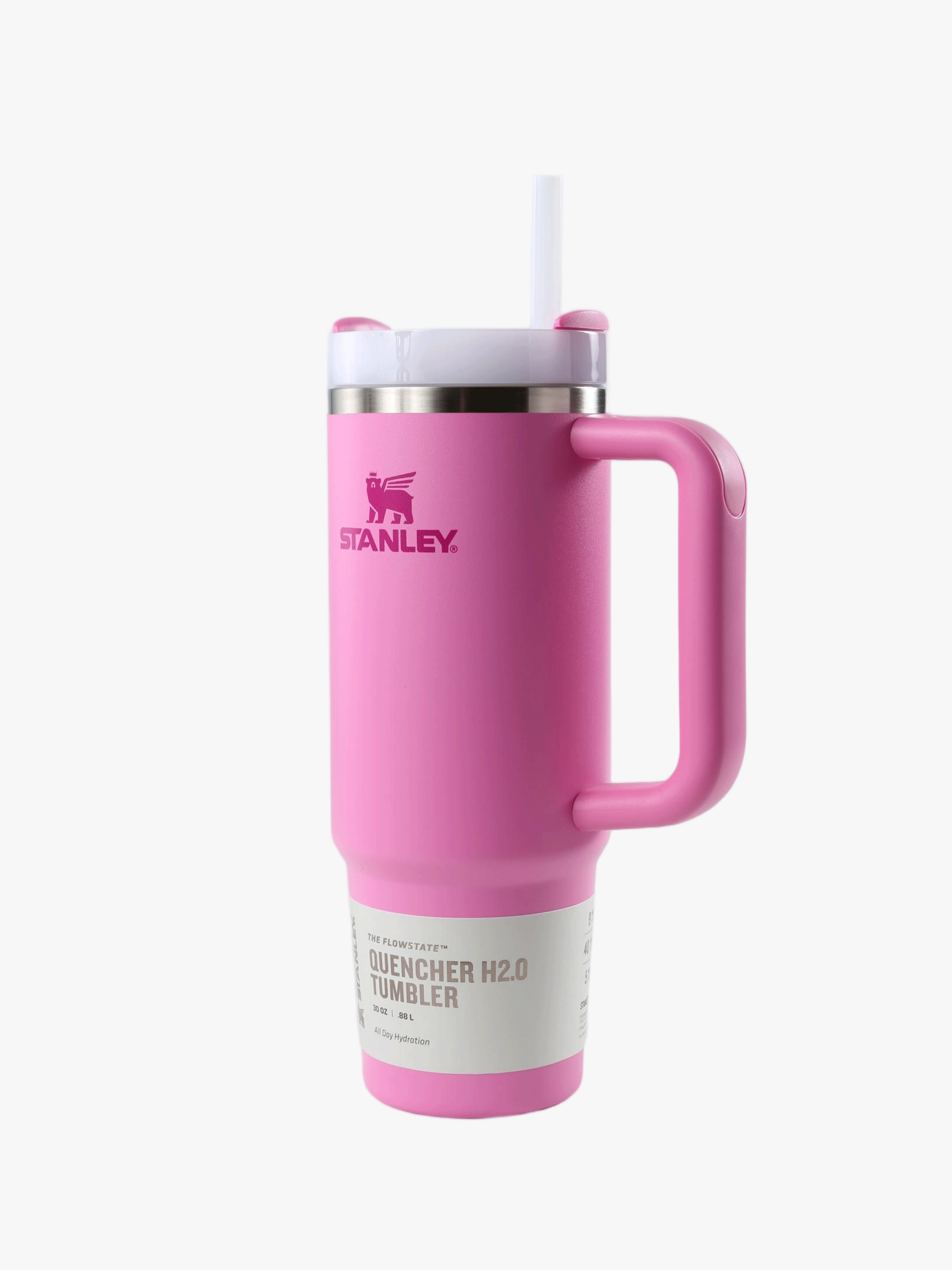 Pink product, front view