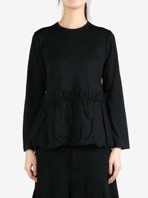 COMME DES GARCONS COMME DES GARCONS - Women Ruffled Long Sleeves T-shirt