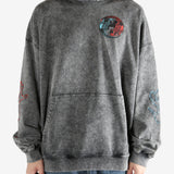 Black hoodie worn by a person, showing the hoodie's fit