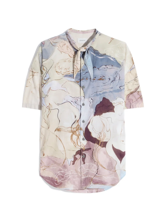 Tan shirt, front view