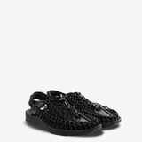 Black sandals, side view