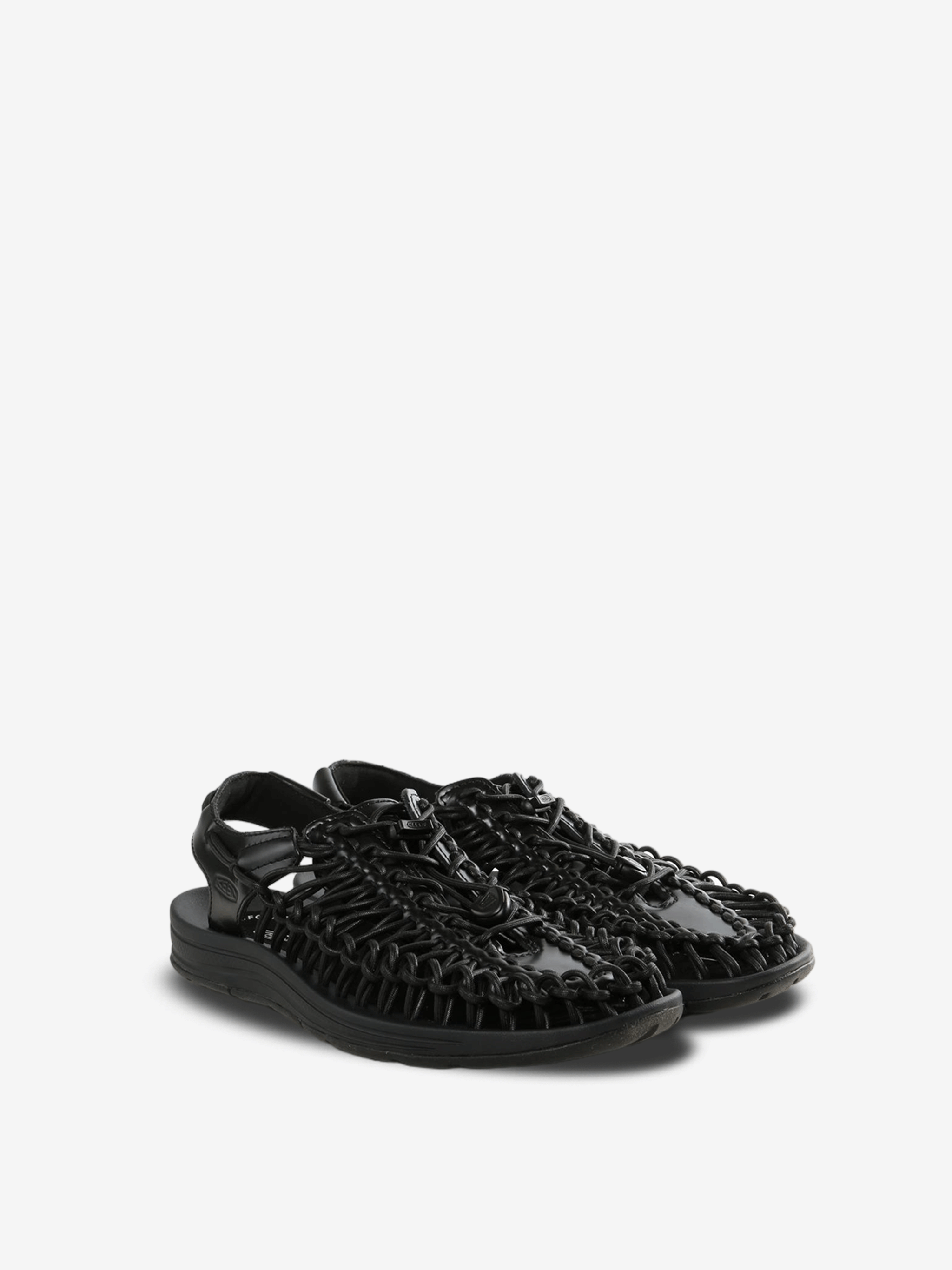Black sandals, side view
