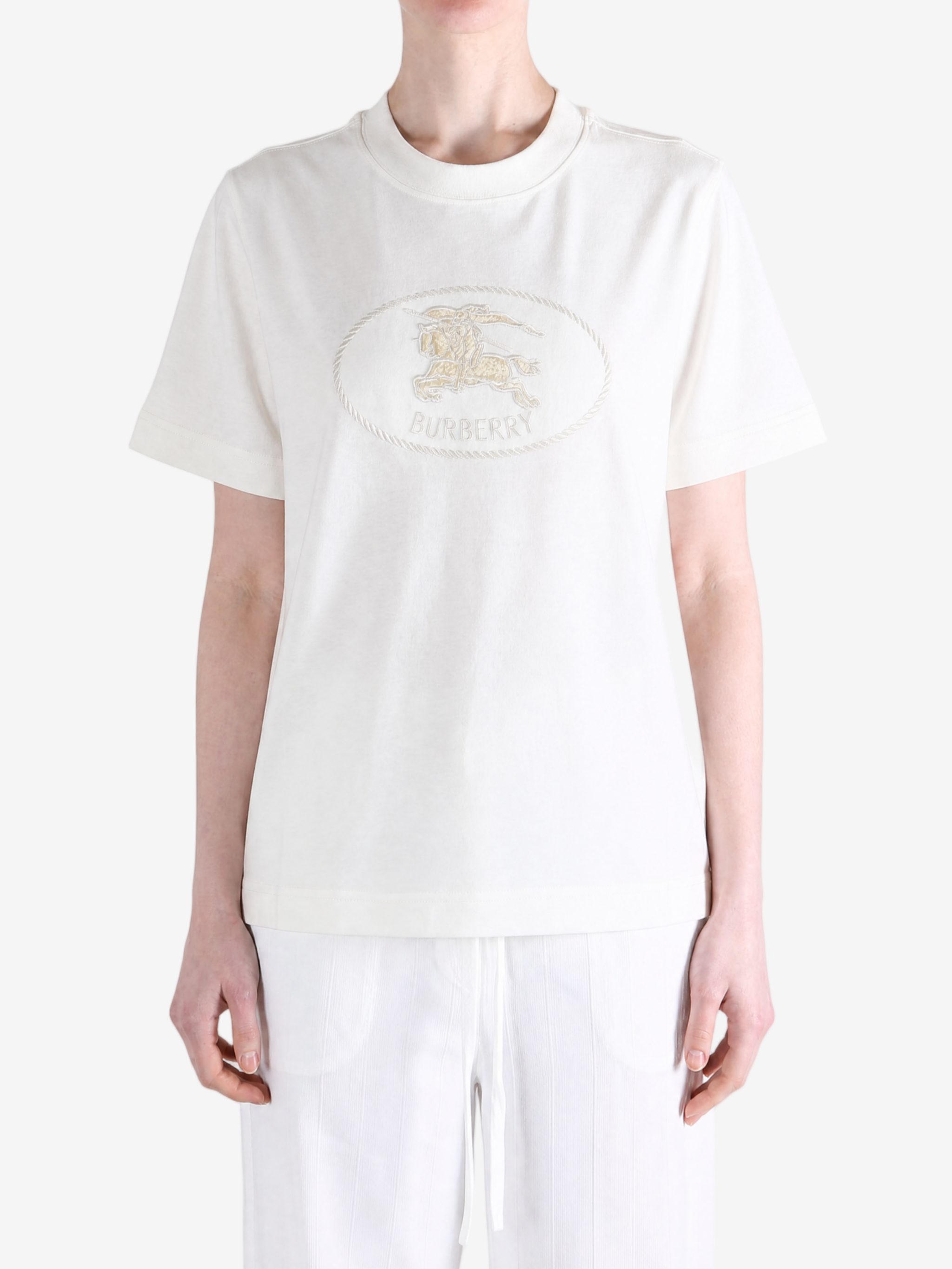 White top, full body view