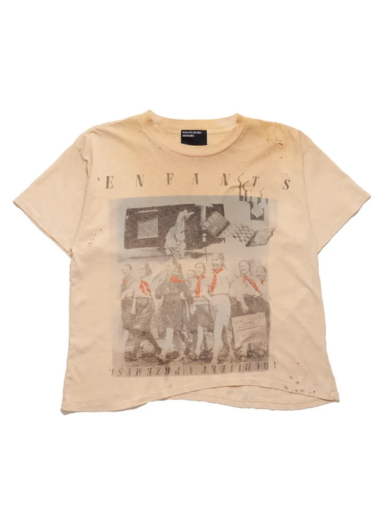 Tan t-shirt, front view