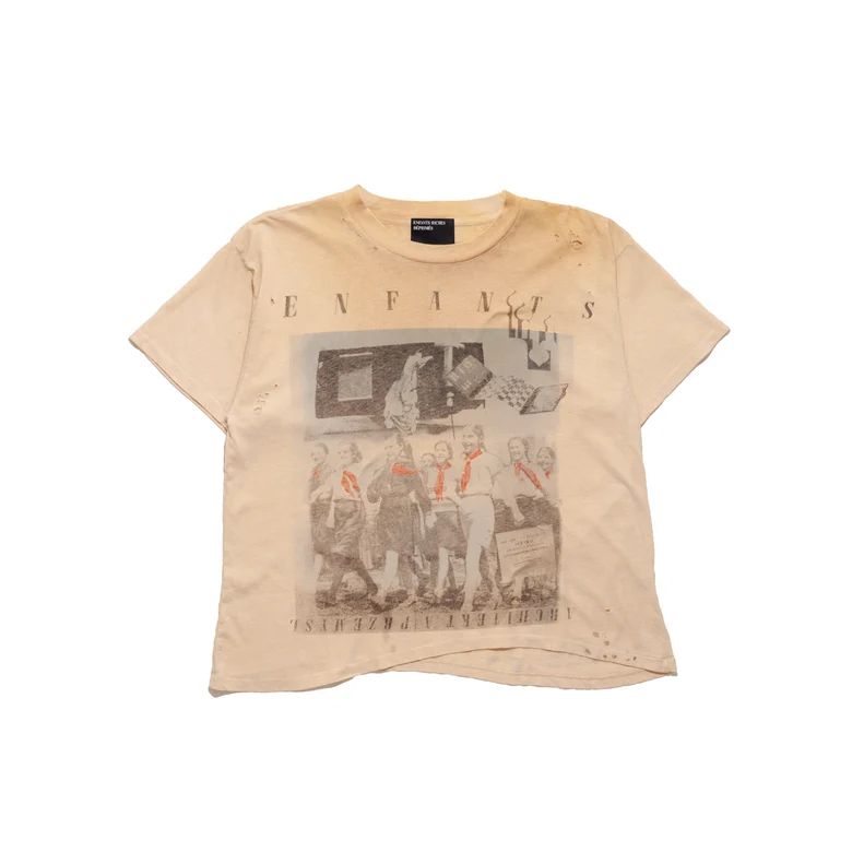 Tan t-shirt, front view