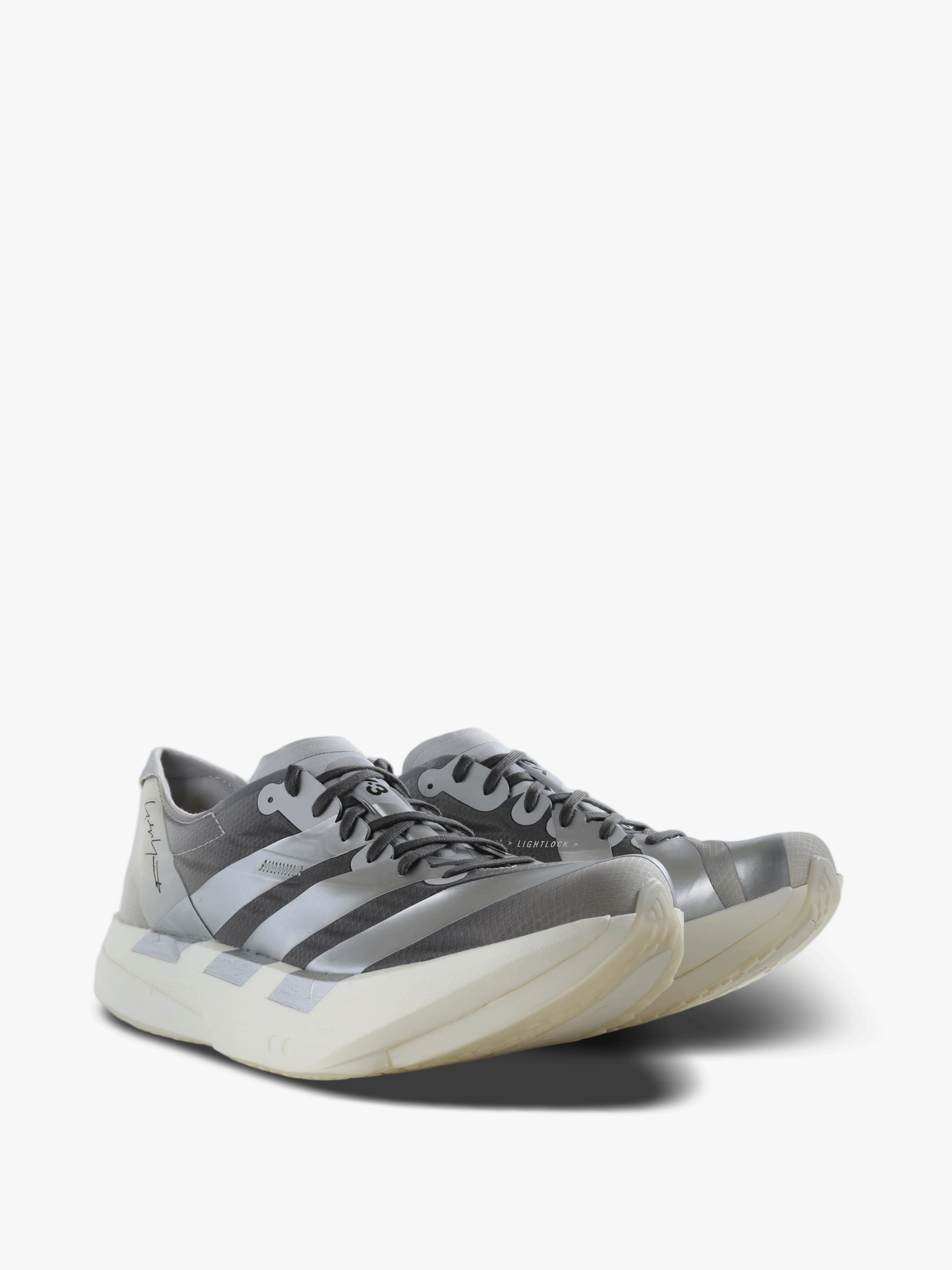Grey shoes, front view