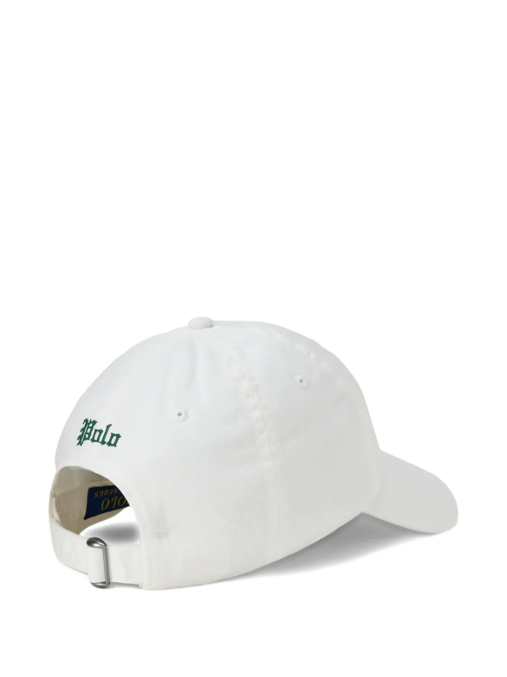 White hat, back view