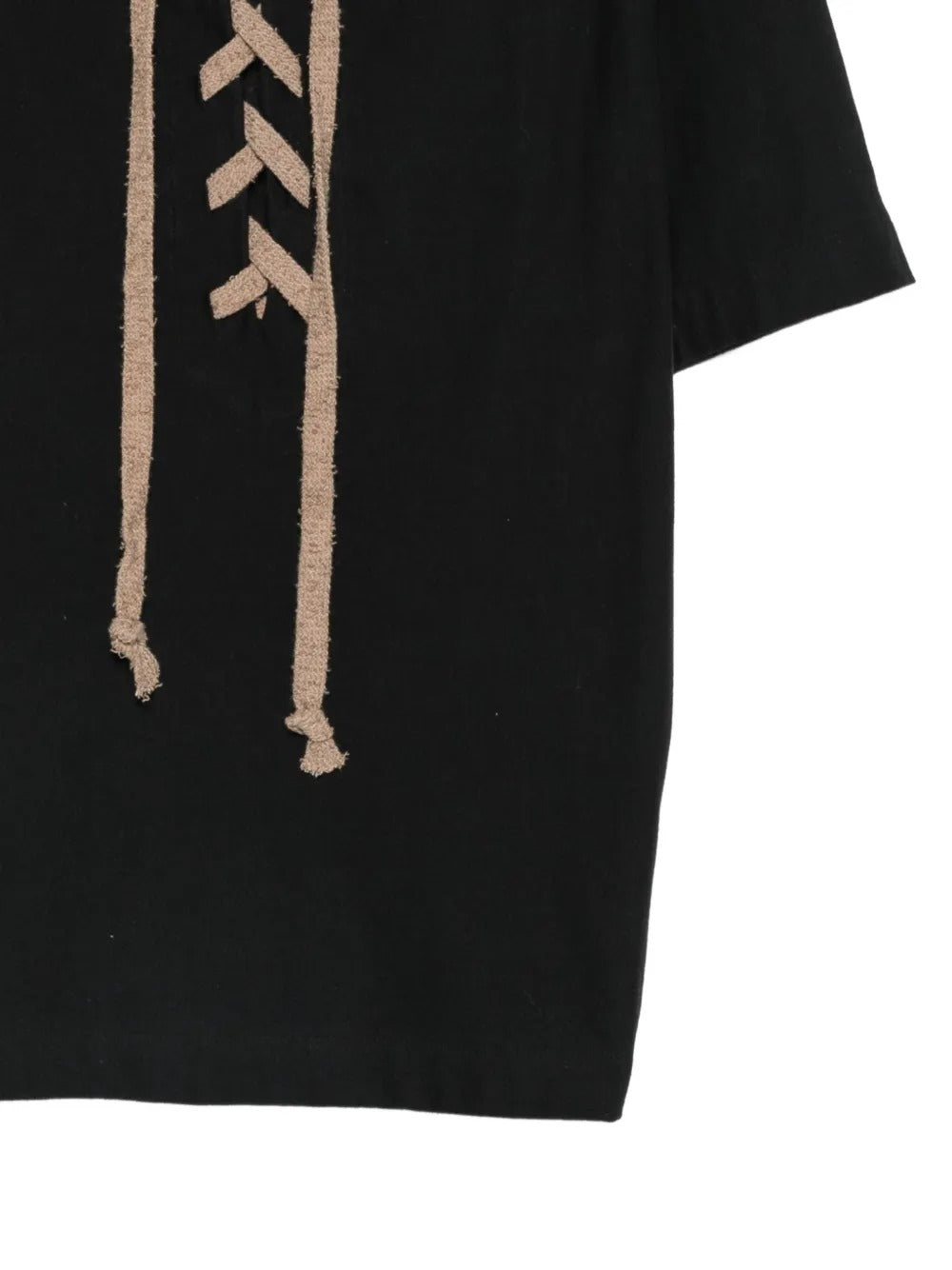 Black t-shirt, front view