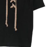 Black t-shirt, front view