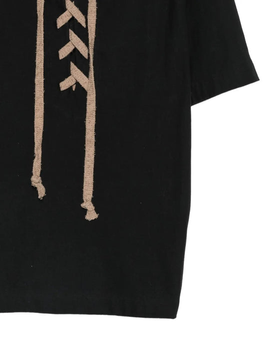 Black t-shirt, front view