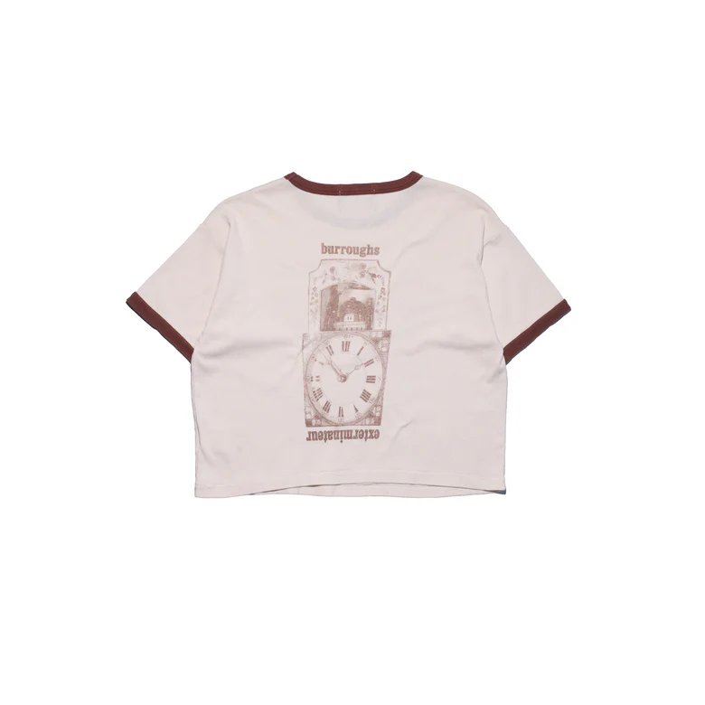 White t-shirt, back view
