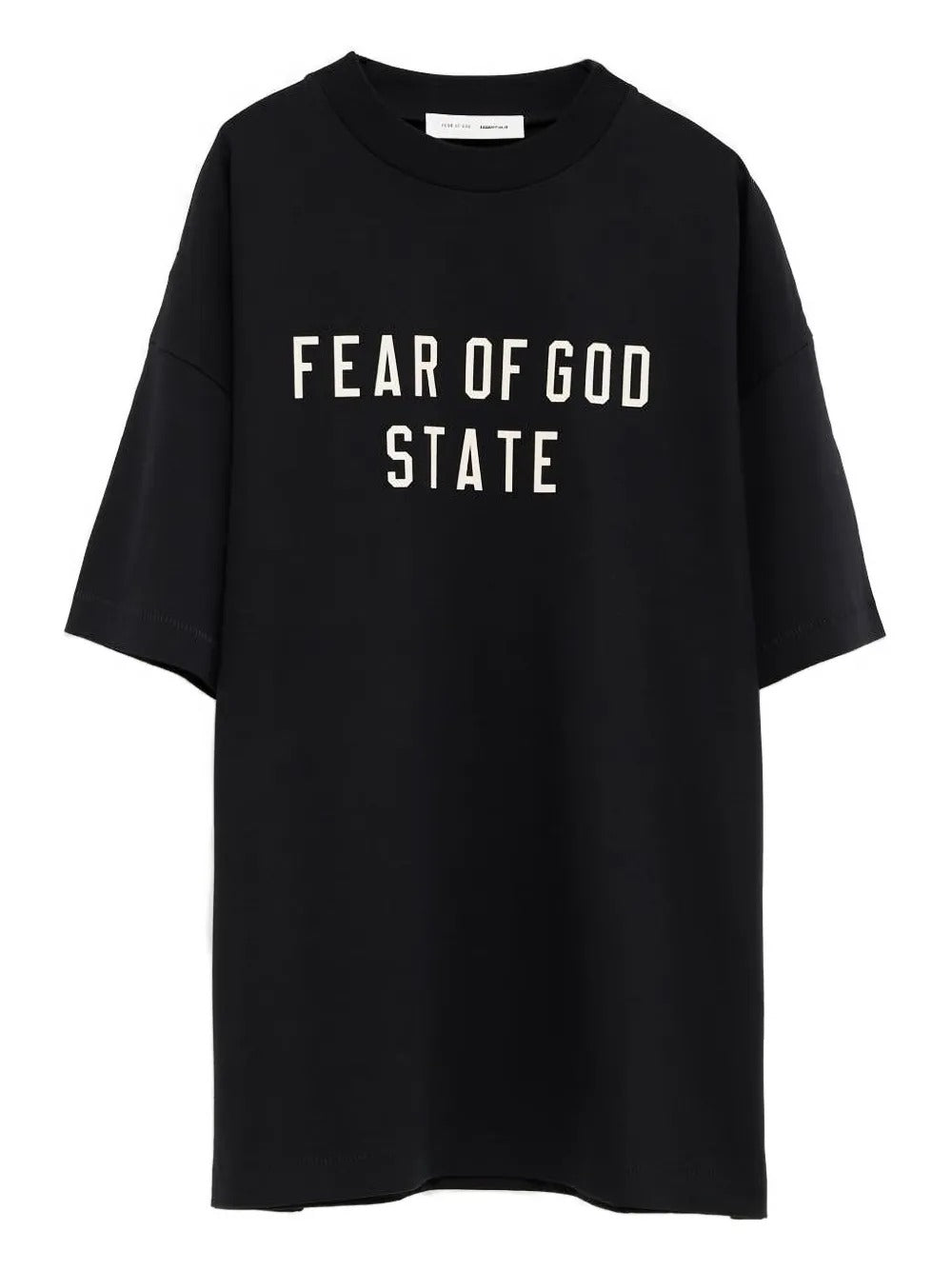 Black t-shirt, front view