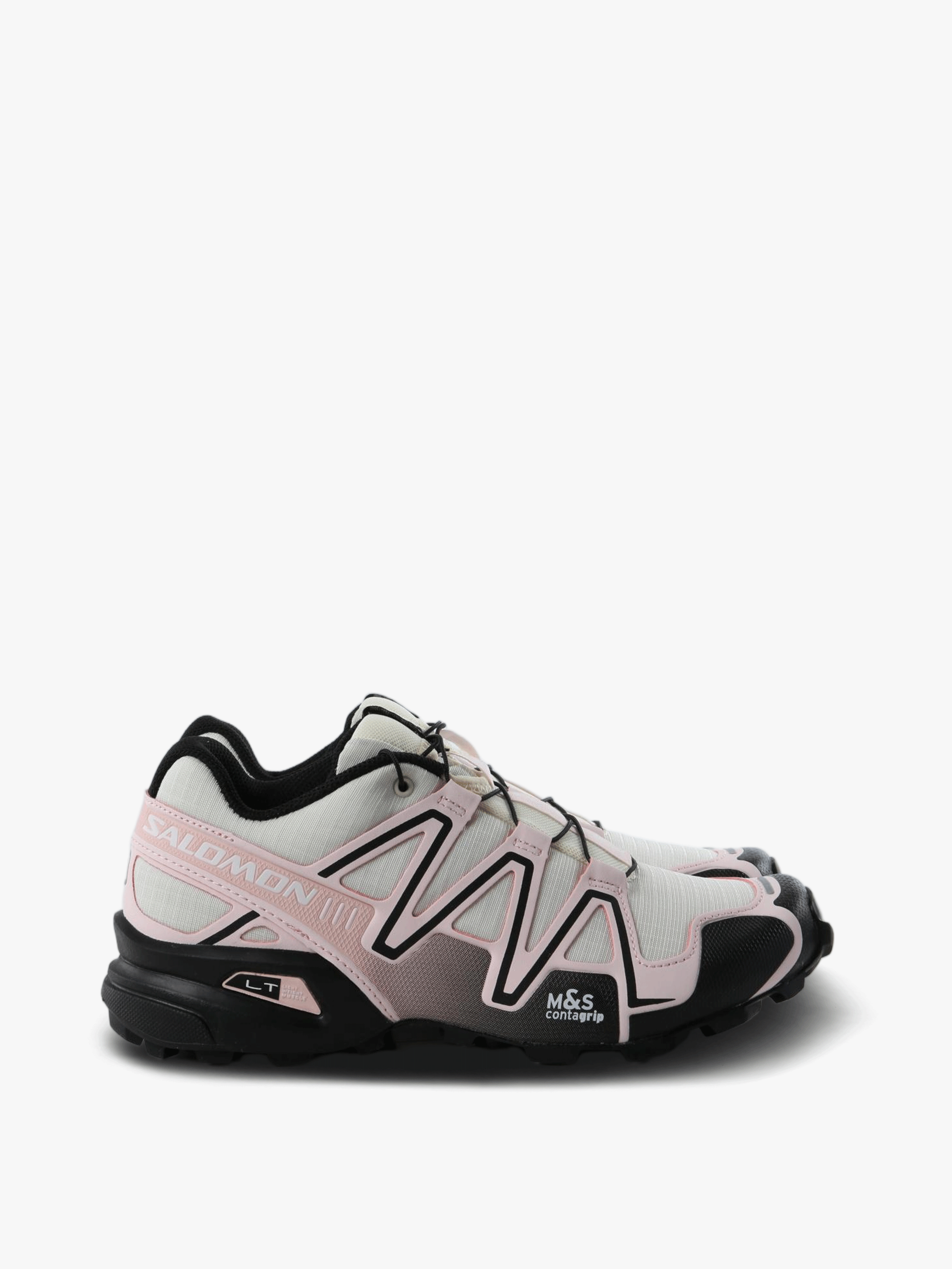 Pink shoes, side view