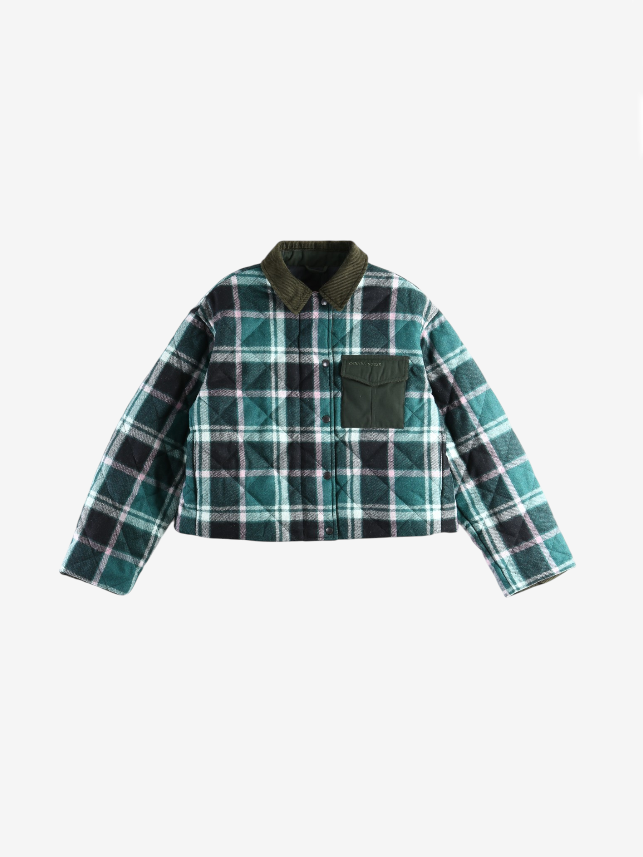 Green jacket, front view