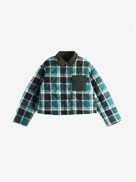 Green jacket, front view