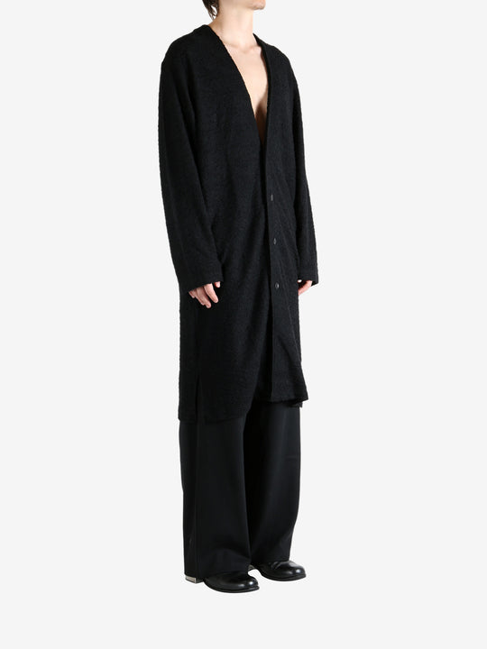 Black coat,full body view