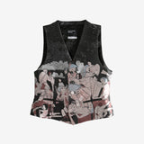 Black vest,front view