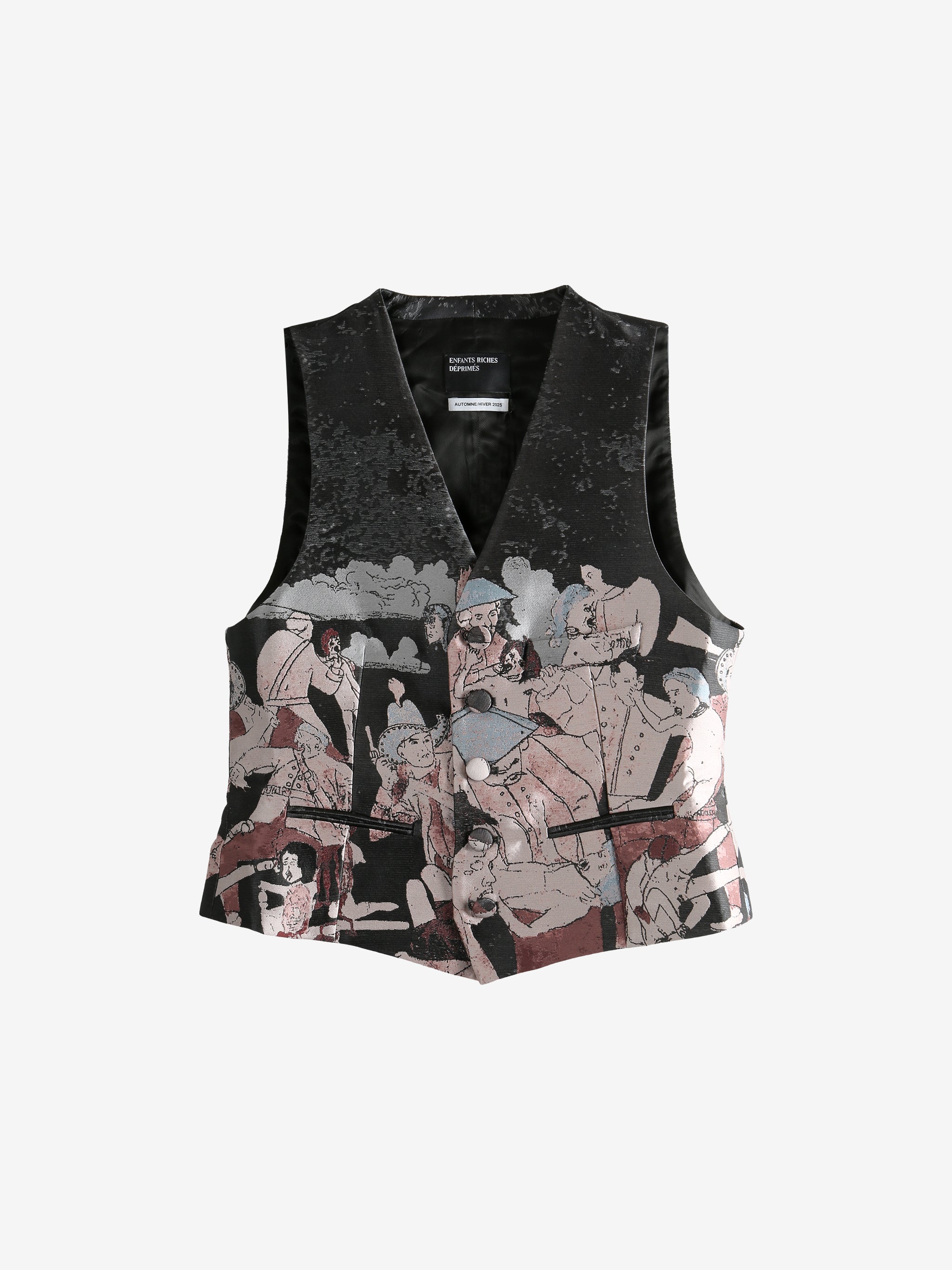 Black vest,front view