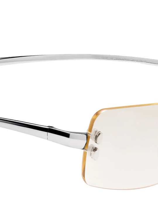 Silver sunglasses,side view