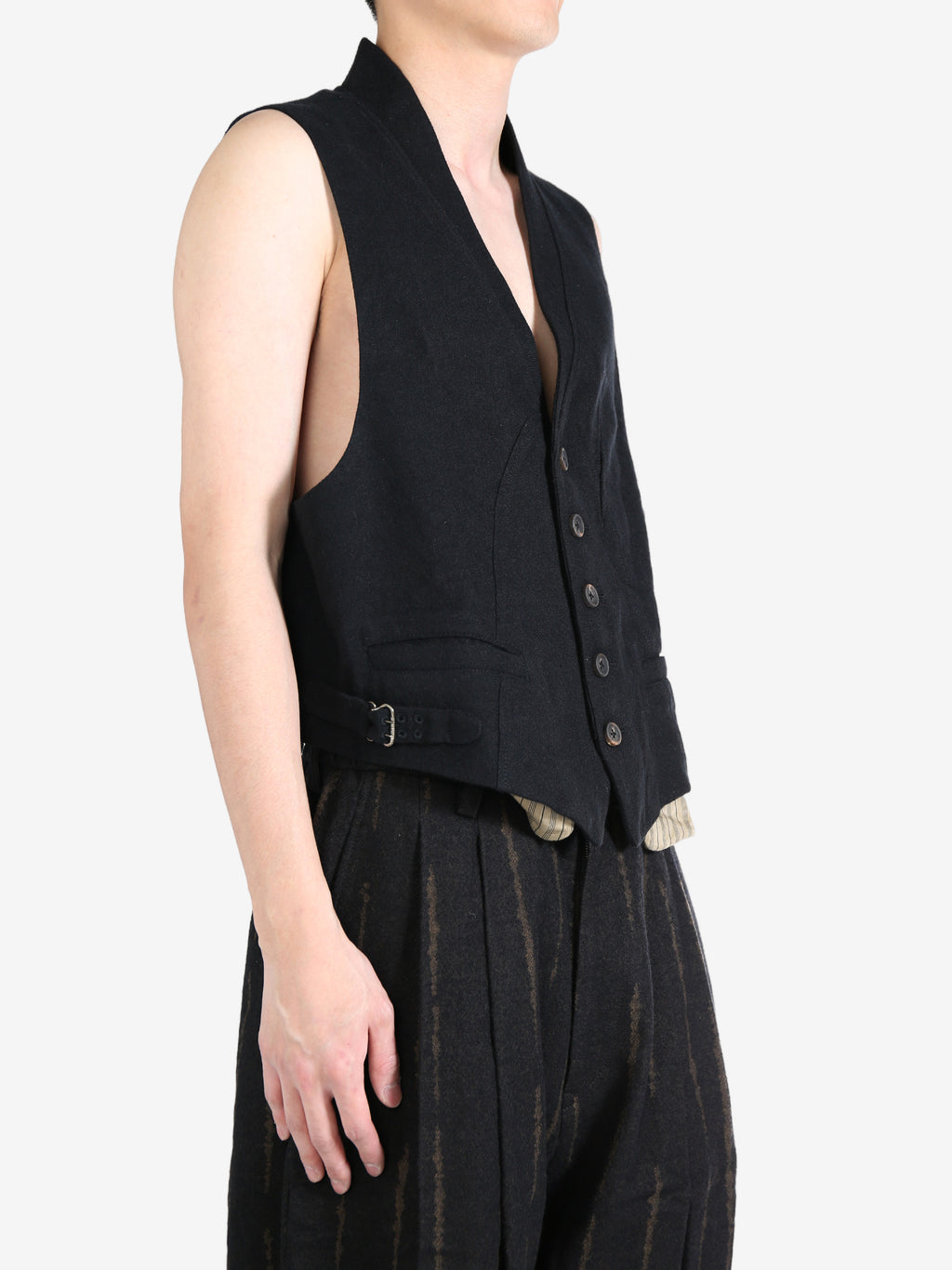 ZIGGY CHEN - Men Layered Pocket Waistcoat