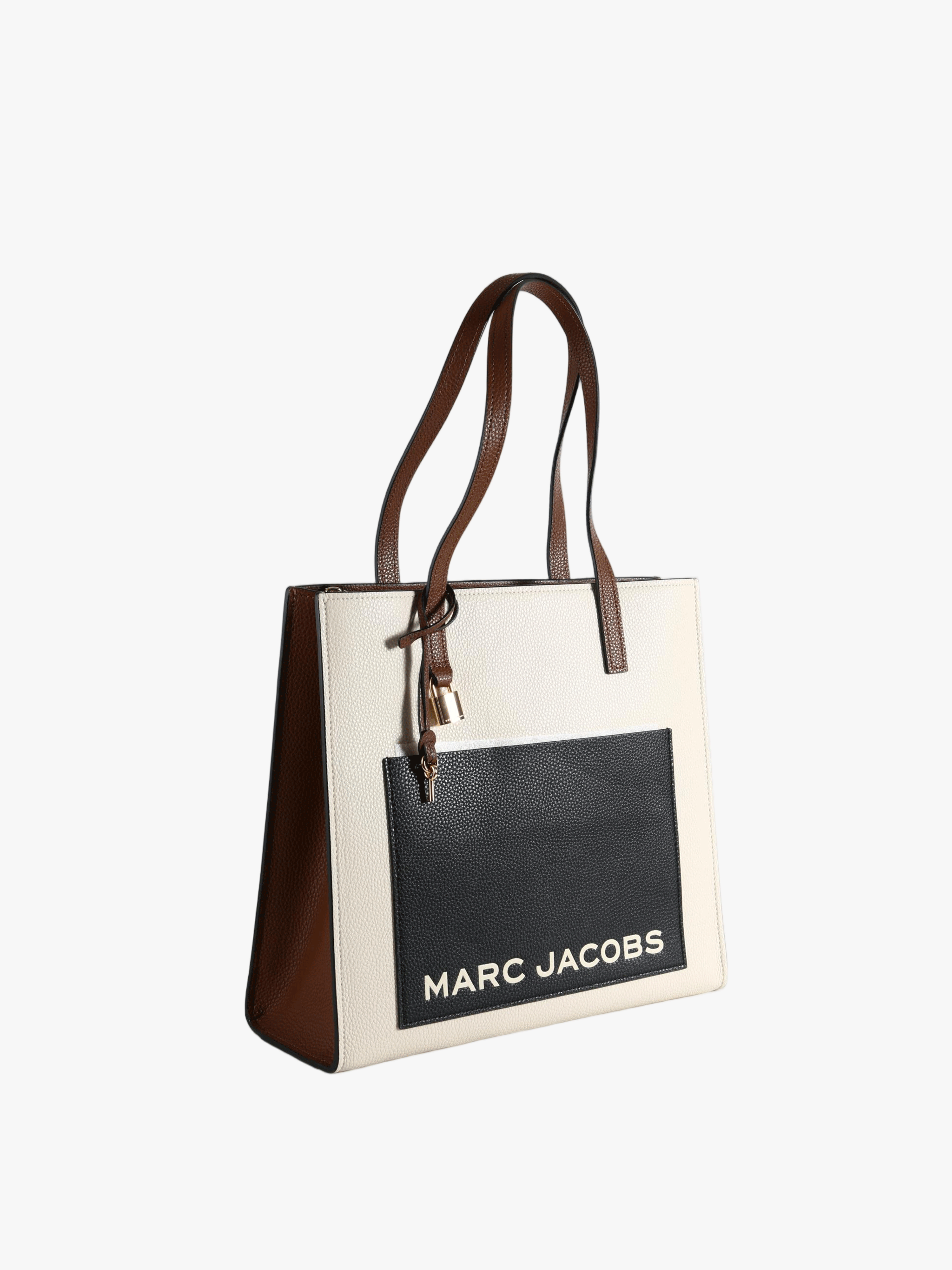 Tan bag, front view