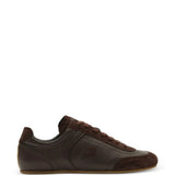 Brown sneaker, front view