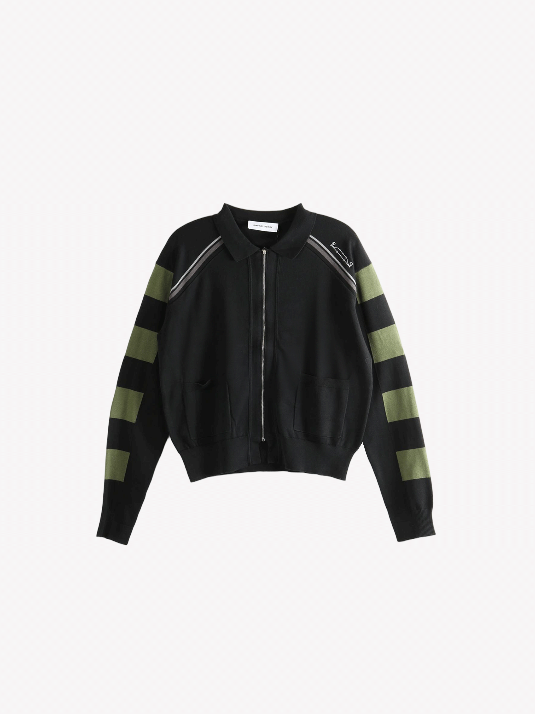 Black knitwear, front view