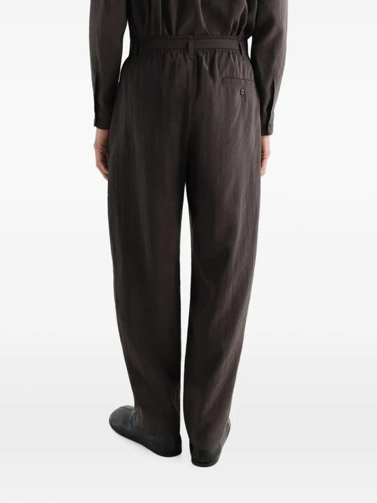 Brown pants, full body view