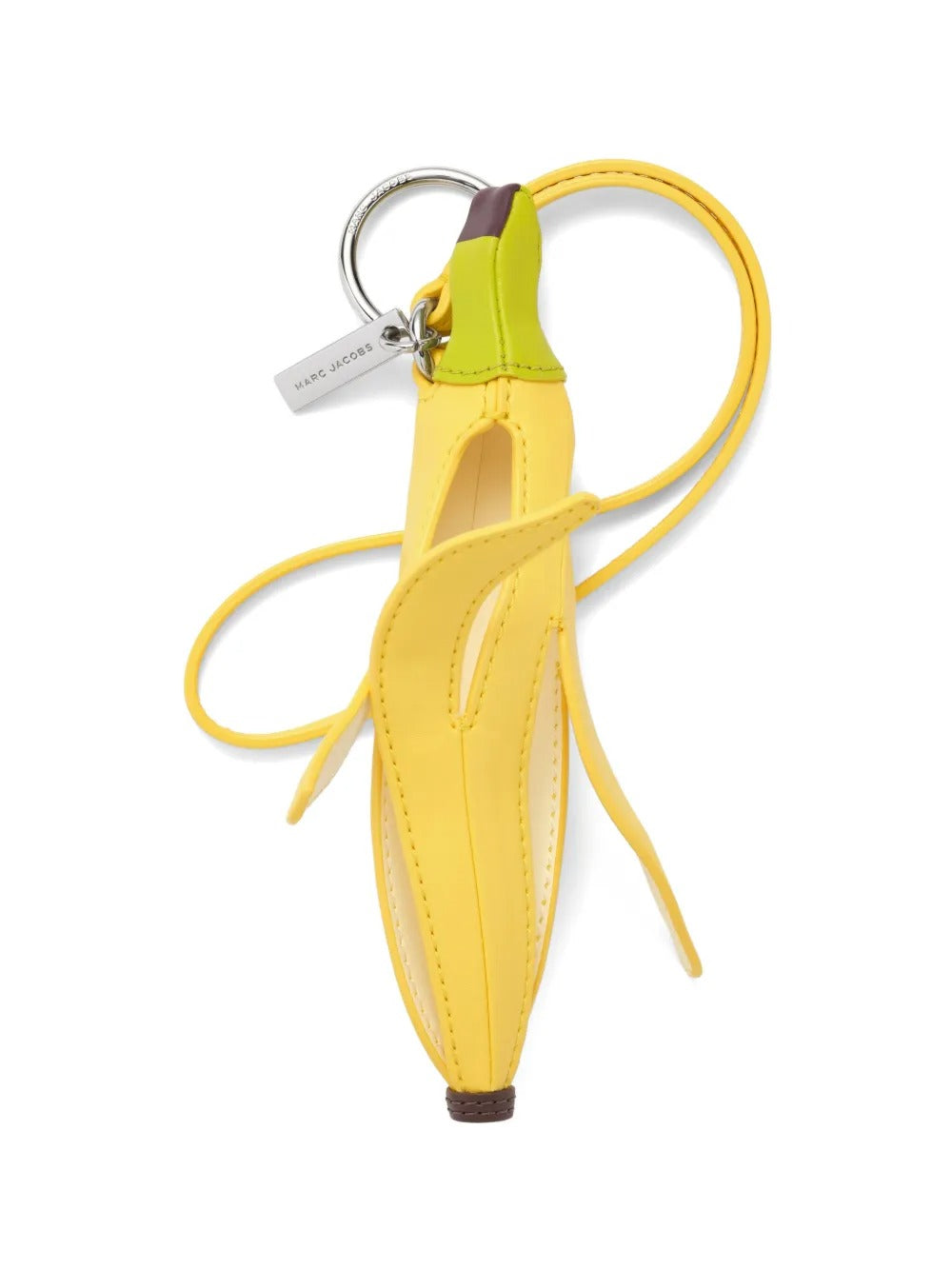 yellow bag charm, front view