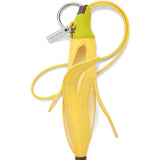 yellow bag charm, front view