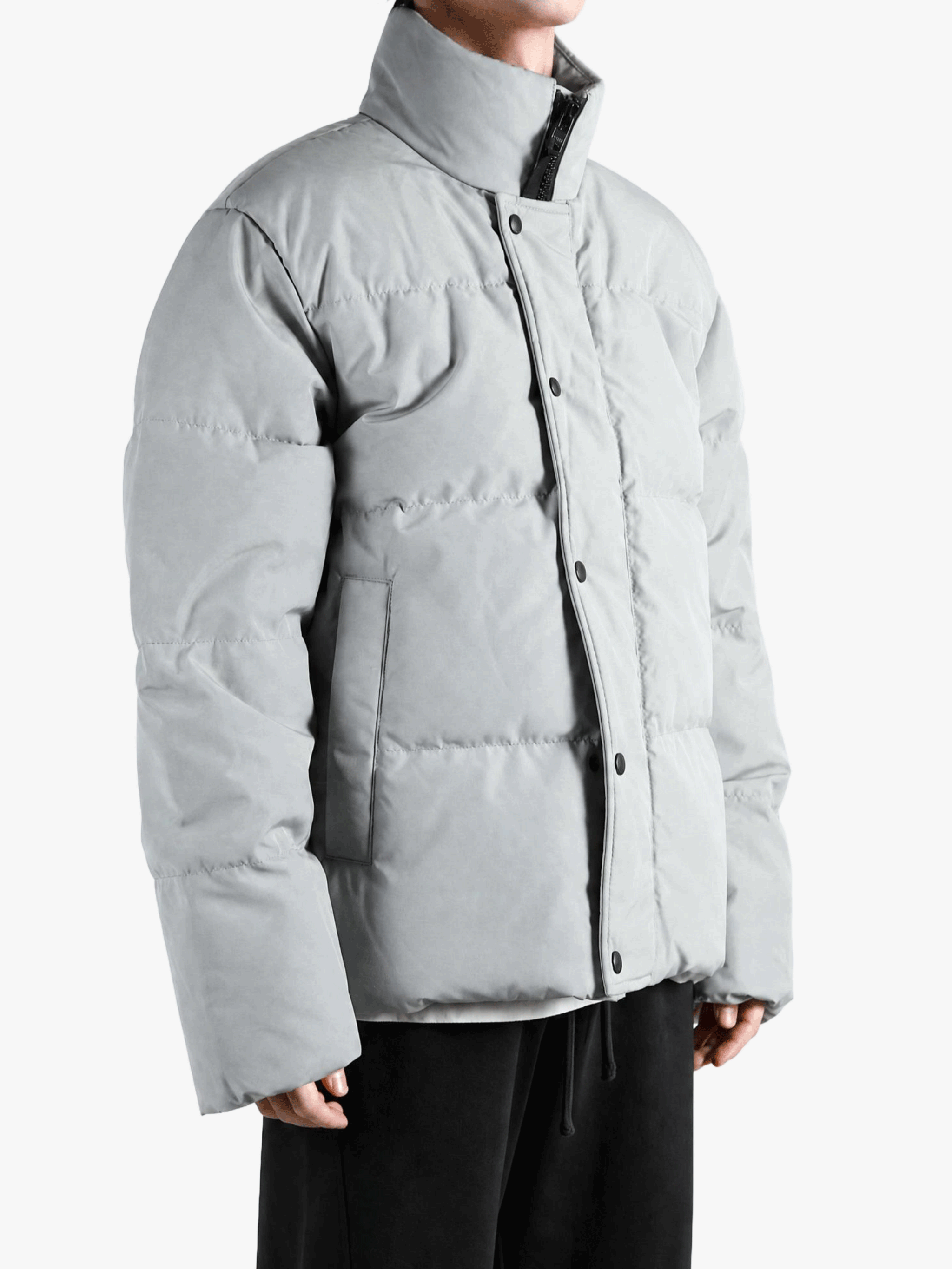 Grey jacket, front view