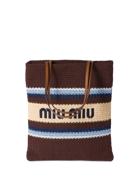 MIU MIU - Women Tessuto Stripes Bag – Atelier New York MIU MIU - Women Tessuto Stripes Bag – Atelier New York