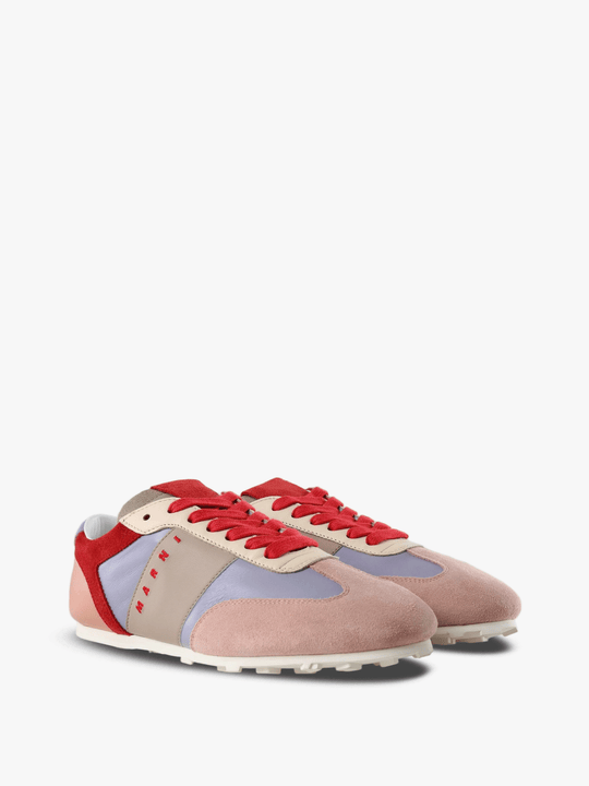 Pink shoes, front view