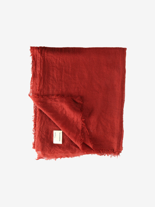 Red scarf,front view