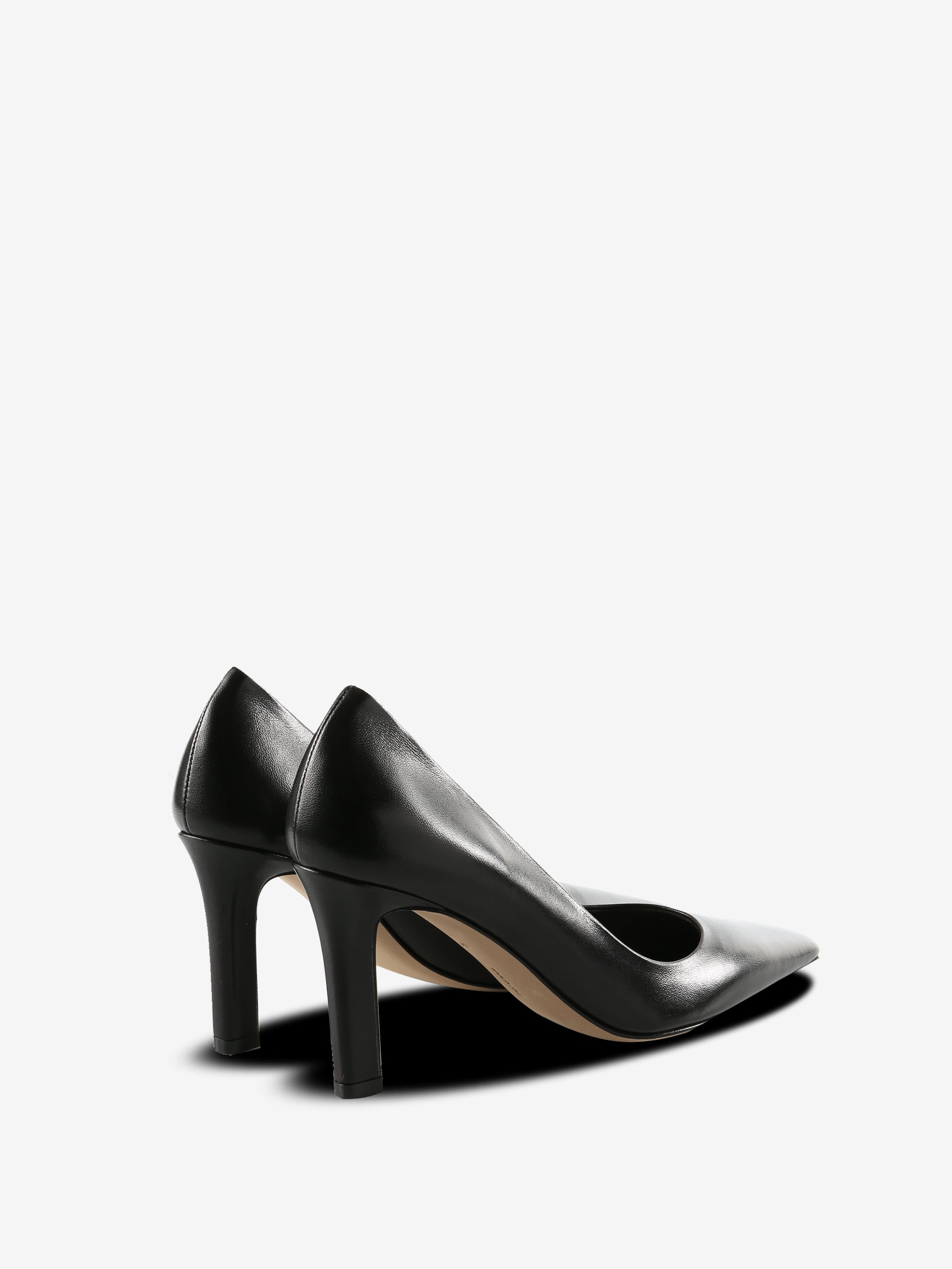 black heels, back view