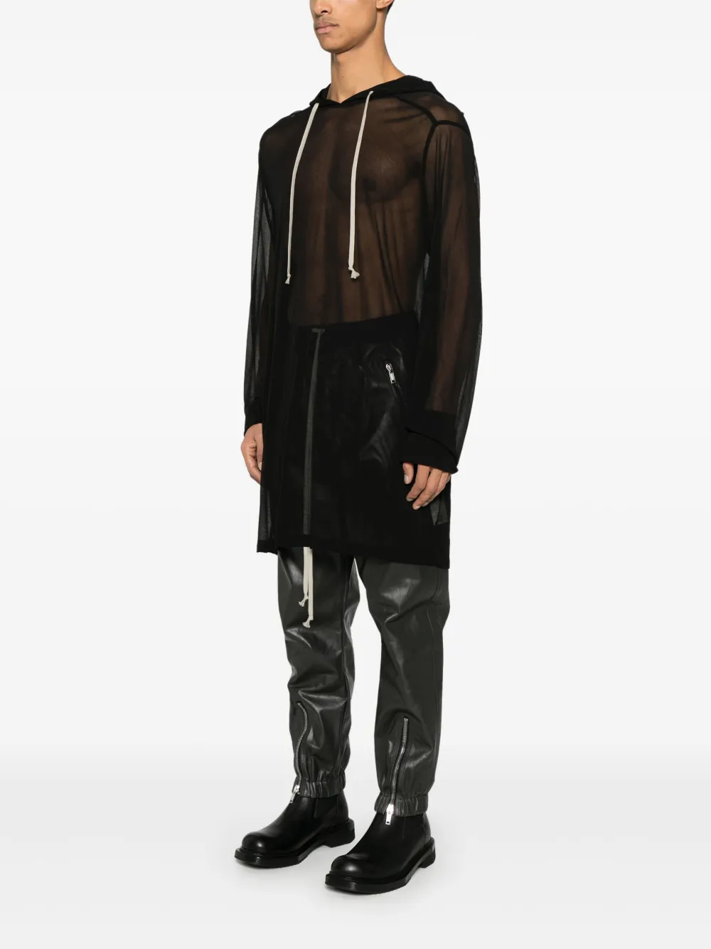 RICK OWENS - Men Viscose Hoodie