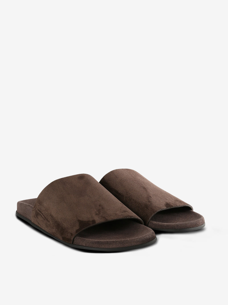 Brown sandles,side view