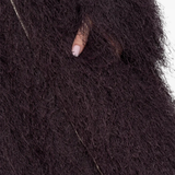 Close up of purple jacket-coat, showing texture of the polyester fabric