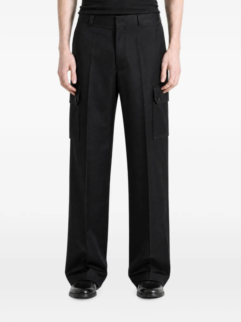 Black pants, full body view