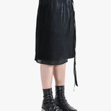 Black short worn by a person, showing the fit