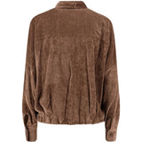 Brown shirt, back view
