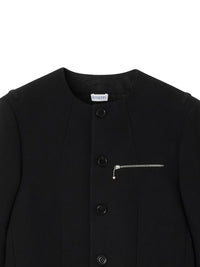 BURBERRY - Men Wool Collarless Jacket