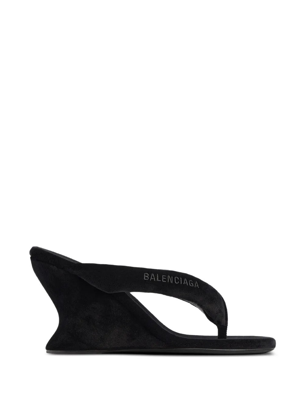 Black sandals, side view