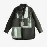 Black coat, front view