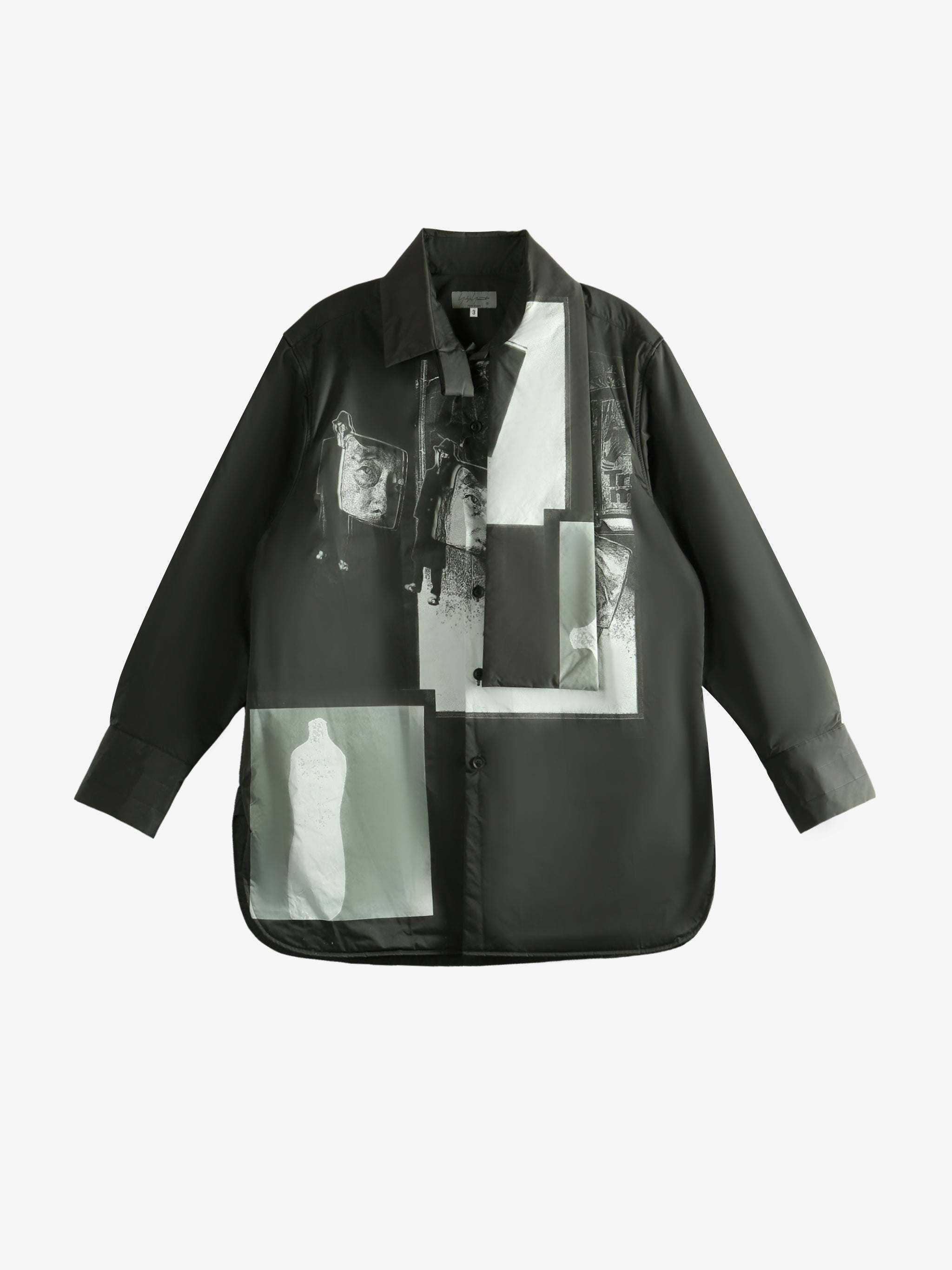 Black coat, front view