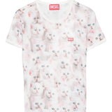 White t-shirt, front view