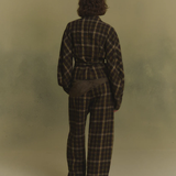 Brown jacket, full body view