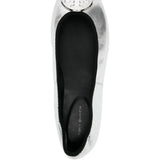 Grey sandals, top view